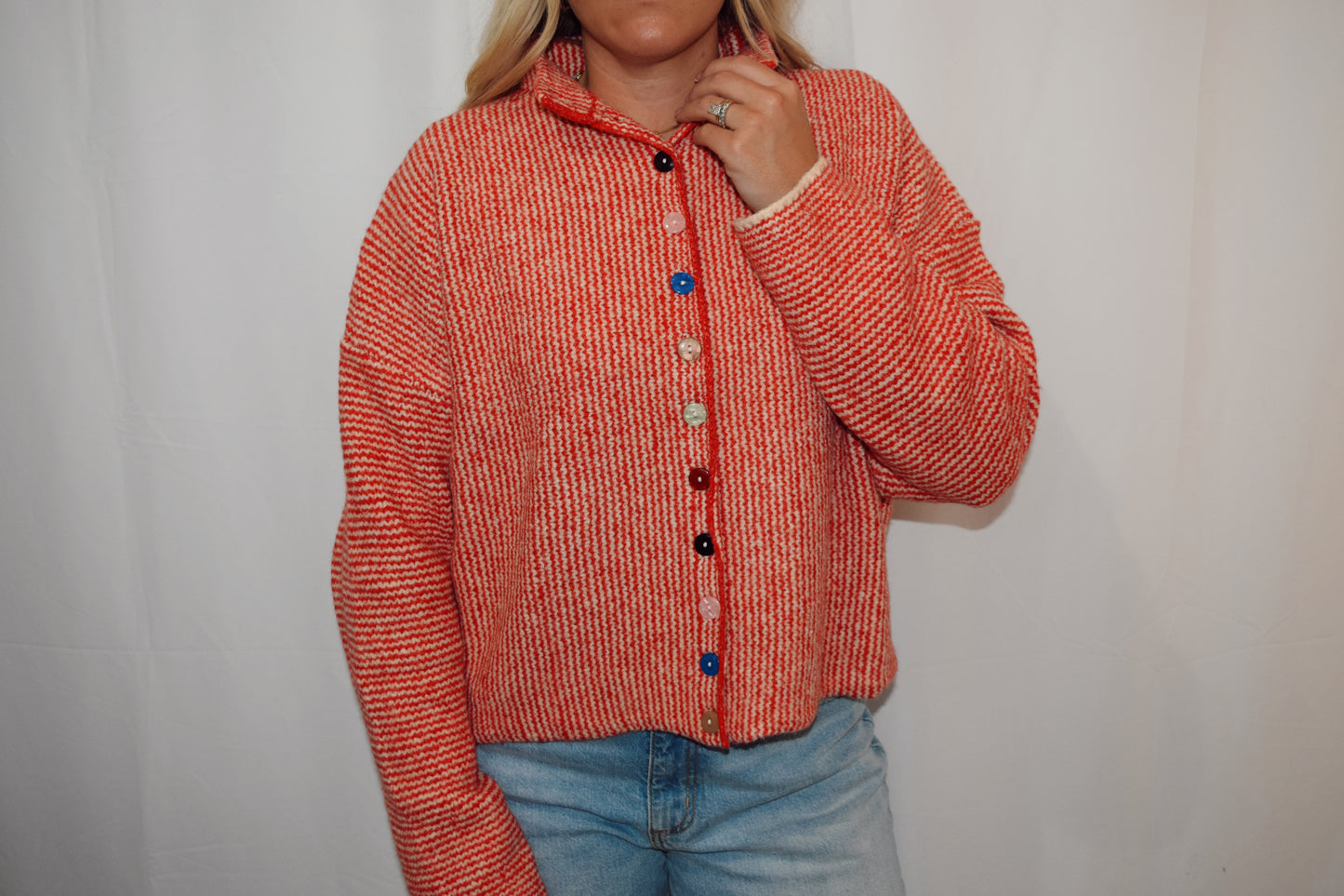 Sweetheart Button Cardigain