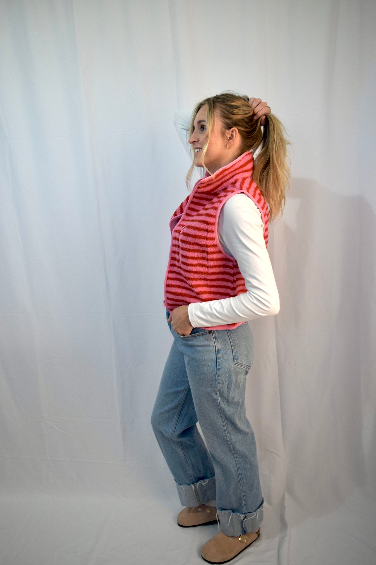 Bubblegum Striped Vest