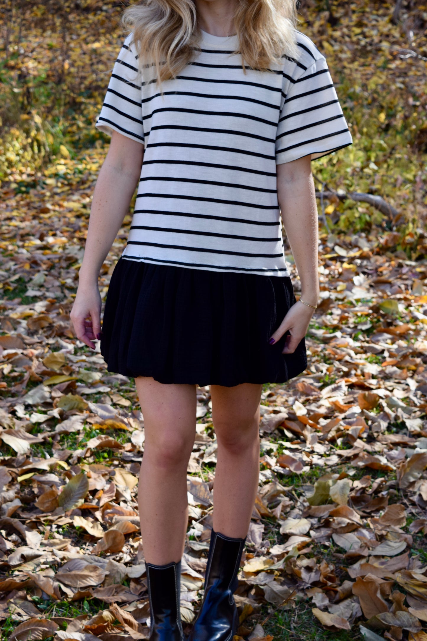 Sweet Stripes Bubble Dress