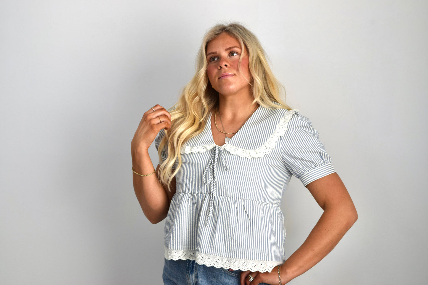 Sky Blue Blouse