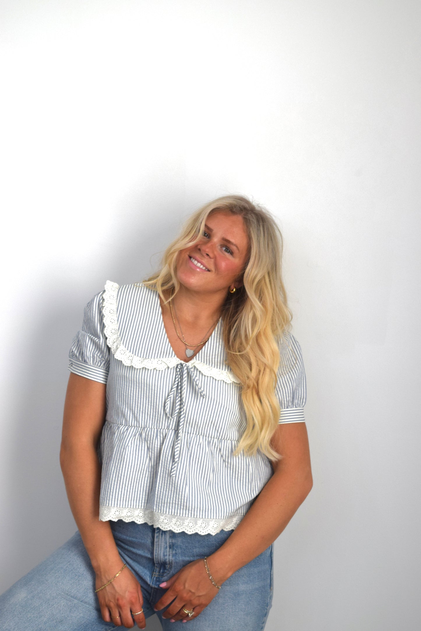 Sky Blue Blouse