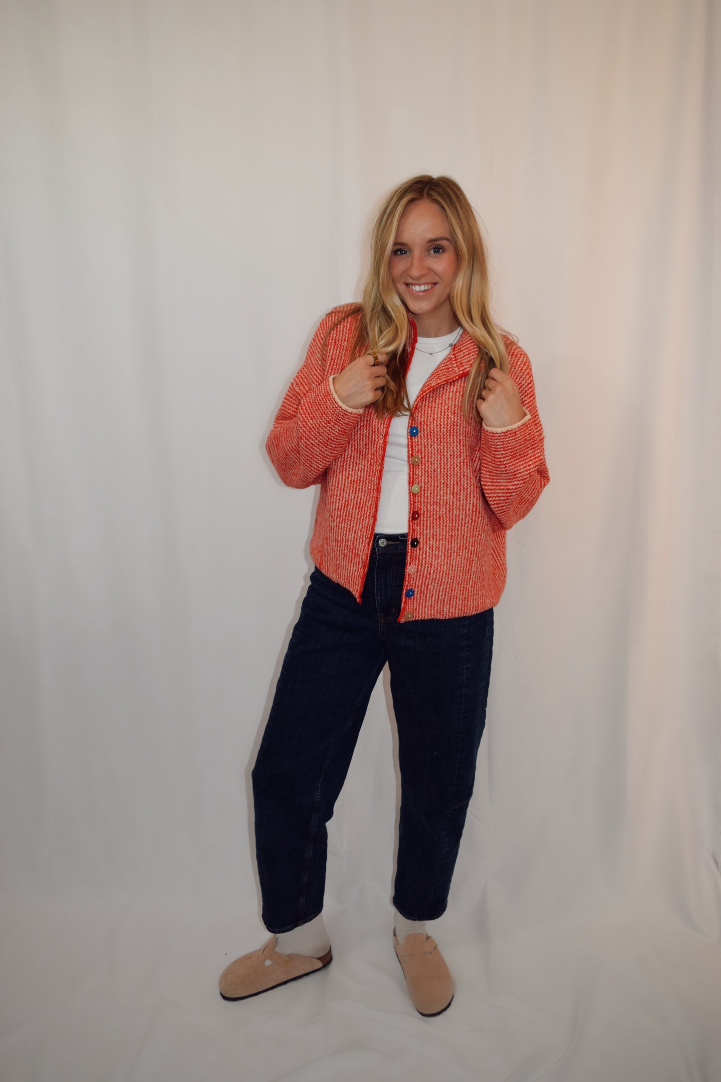 Sweetheart Button Cardigain