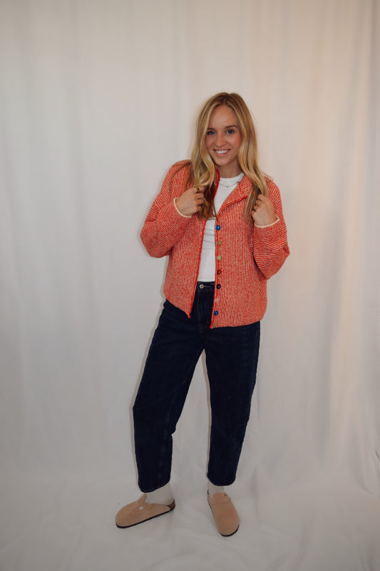 Sweetheart Button Cardigain