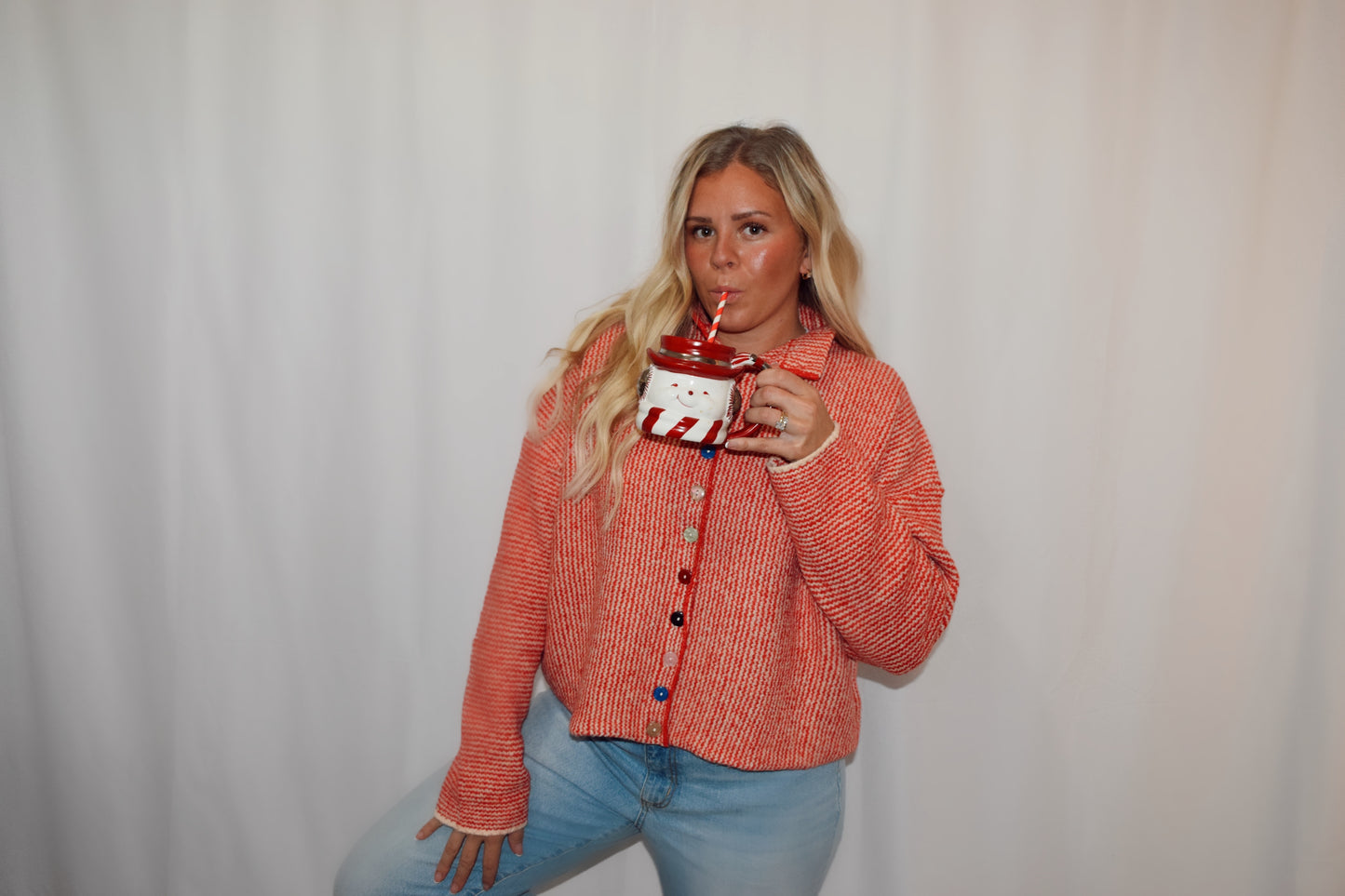 Sweetheart Button Cardigain