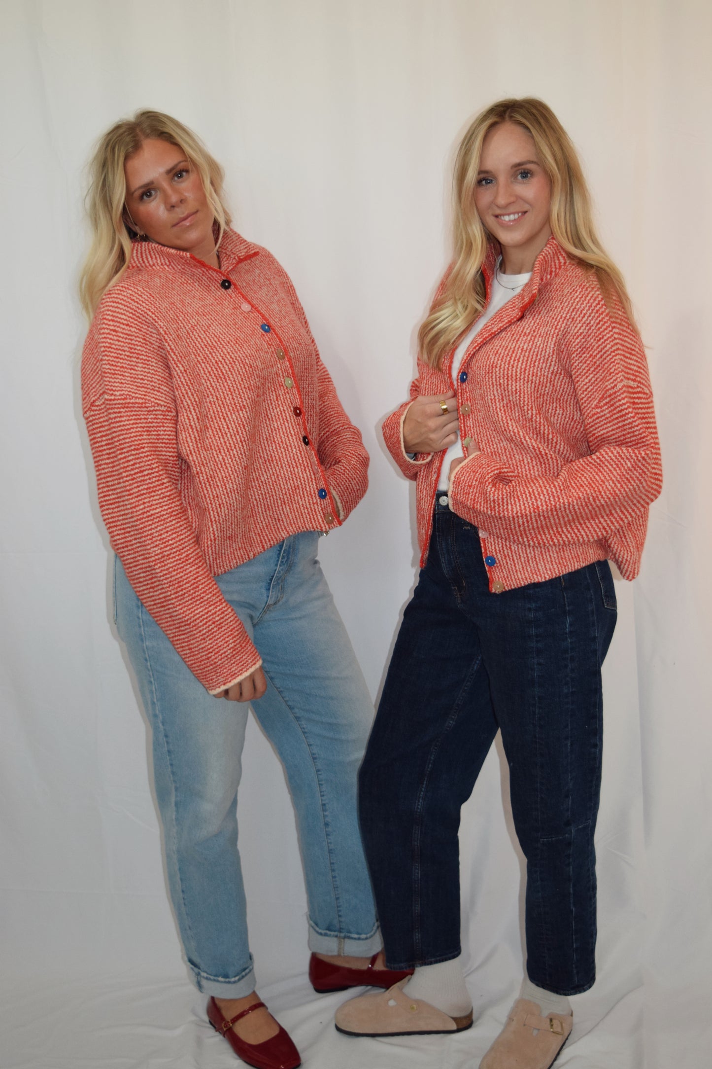 Sweetheart Button Cardigain